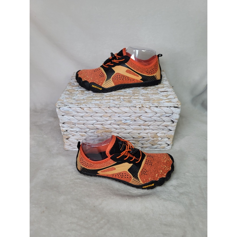 Nortiv8 Aqua-K1 Barefoot Water Shoes Orange Black Outdoor Mens 4 Womens 6 EUR 36